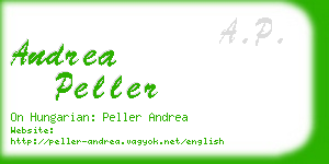 andrea peller business card